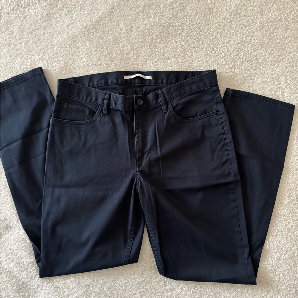 Calvin Klein dark blue Slim Fit Straight Leg Pants Size 32 L 30 - Picture 5 of 12
